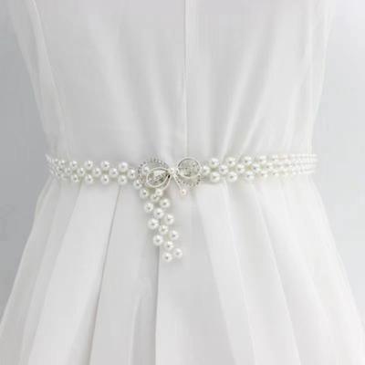 Dames Strass Parels Tailleketting