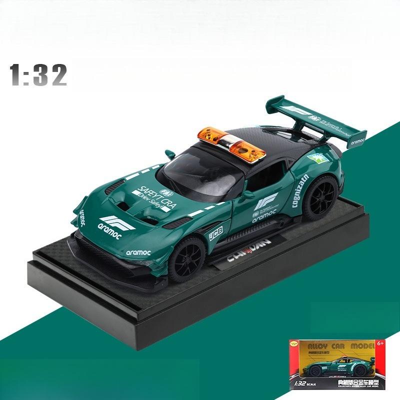 Modèle de voiture en alliage 1:32 Vulcan Track Voiture de Sécurité Son et Lumière Jouet à Tirer Modèle de Voiture de Police Ornement