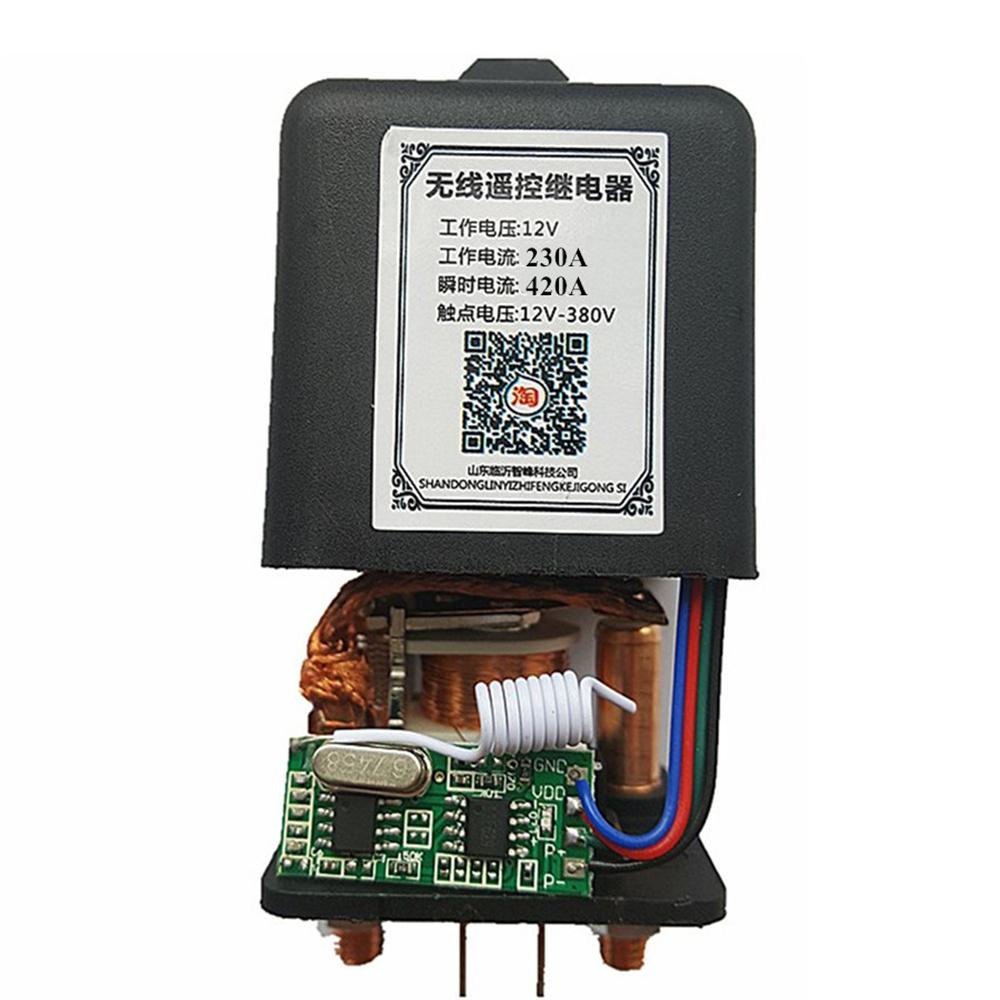 12V Car Battery Disconnector Relay Master Kill Switch W/Wireless Remote Control
