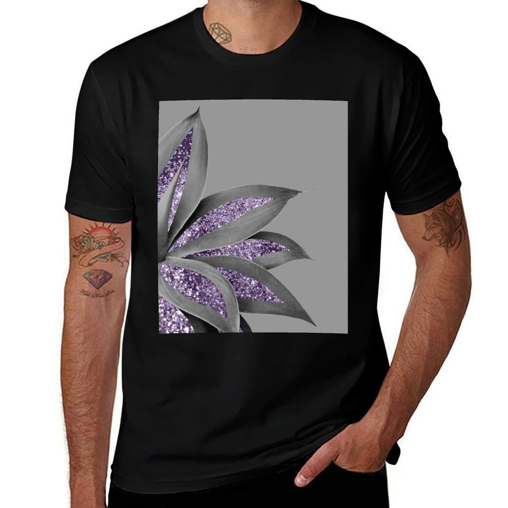 Agave Finesse Glam 4 (Photo Of Glitter Only Not Reflective) TShirt All Match Basic Short Sleeve Top TShirt