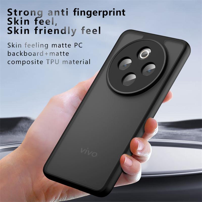 Translucent Matte Phone Case For Vivo T4 5G Anti-knock Matte PC Full Back Cover For Vivo T4 5G Case For Vivo T4 Case 6.77 inch