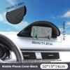 Car Mobile Phone Sunshade Visor Cover Auto Dashboard Sunshade Foldable Storable Travel Navigation Sunshield Sun Protection