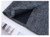 Elegante Falda Midi Bodycon de Lana Gris para Mujer - Colección Otoño/Invierno 2025