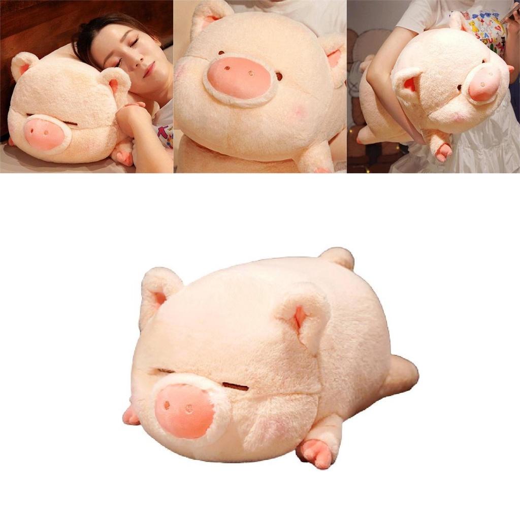 Cute Pink Pig Plush Toy Pillow For Girls And Children Short Plush And Pp Cotton Filling 40x22x20cm
