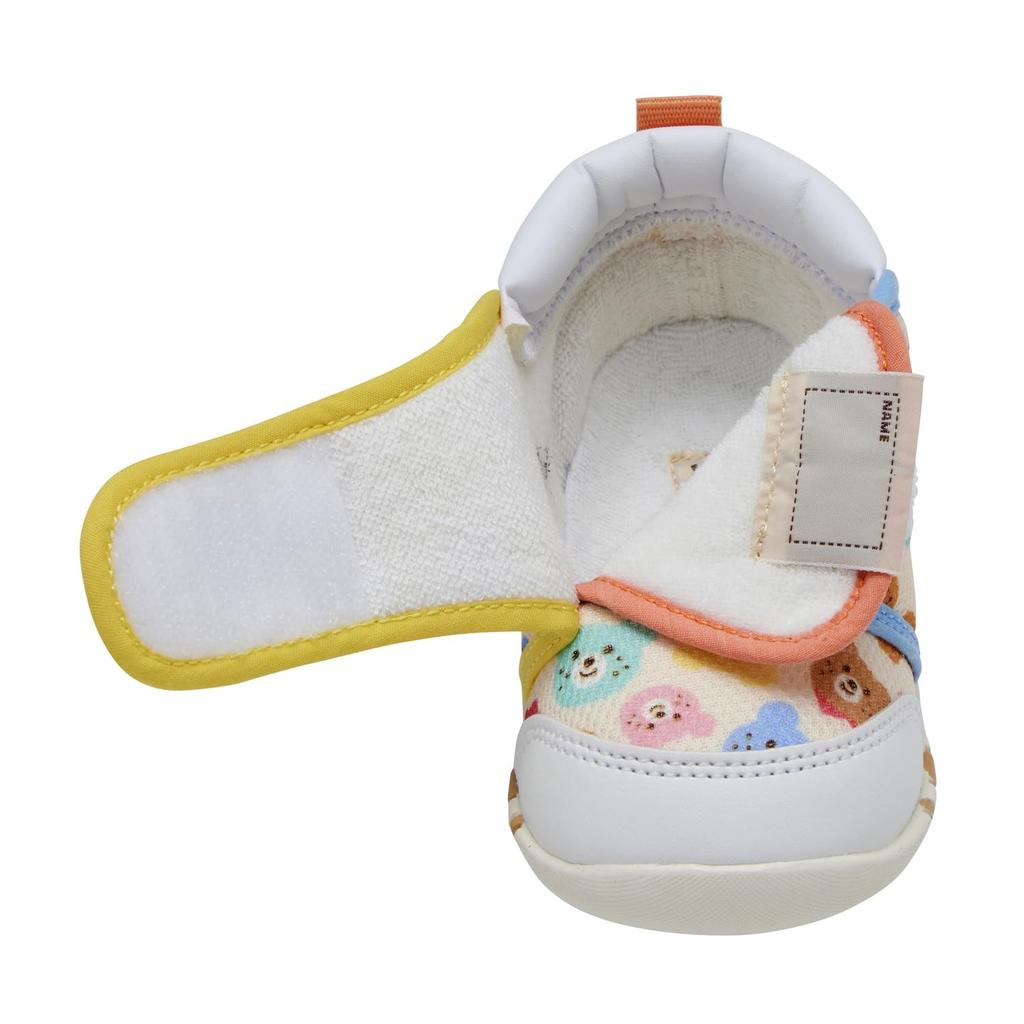 MIKIHOUSE HOT BISCUITS First Baby Shoes, Boys and Girls, White, Size 12cm, 73-9301-681