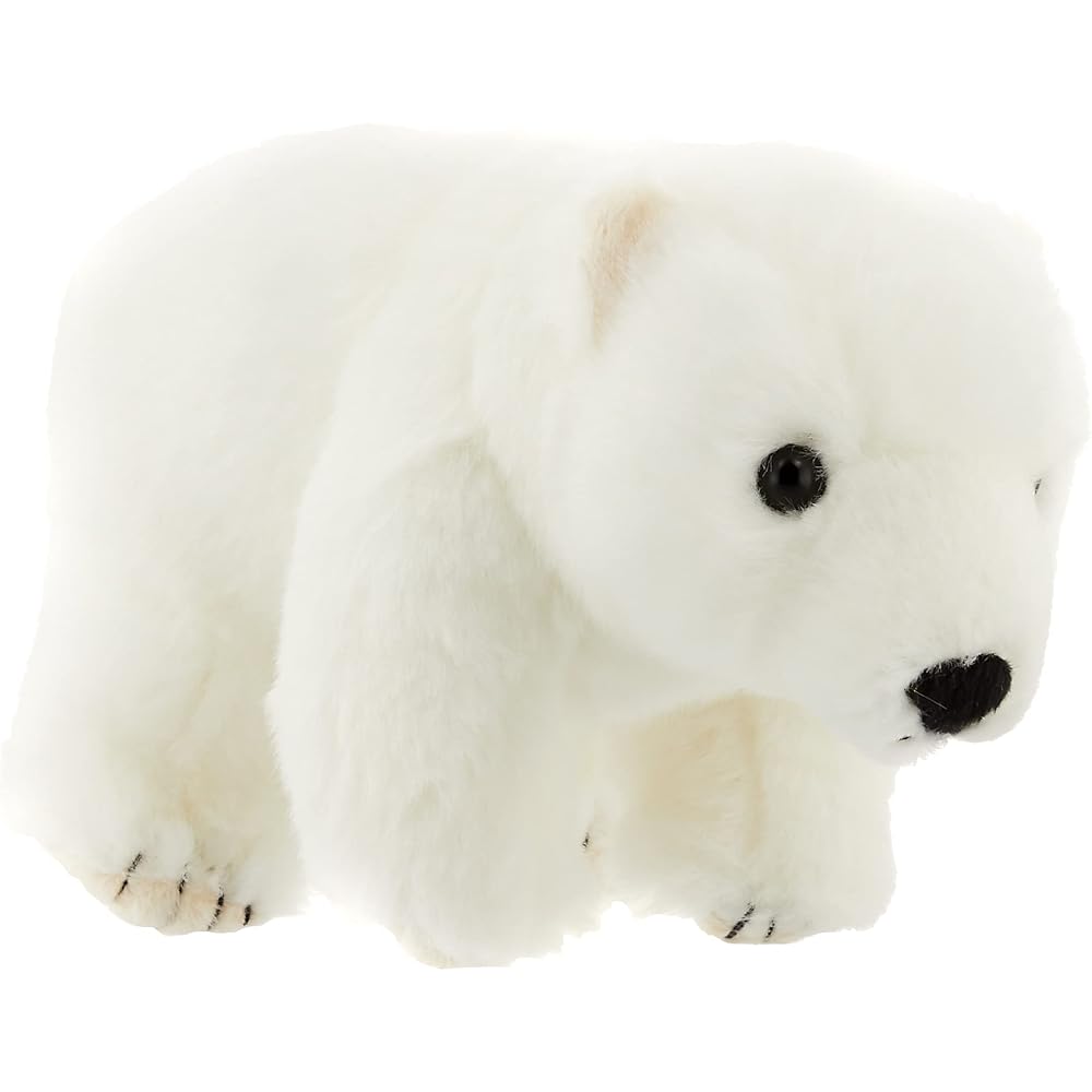 Yoshitoku Riku no Nakama Plush Toy White Bear 30cm Kids Soft Stuffed Animal