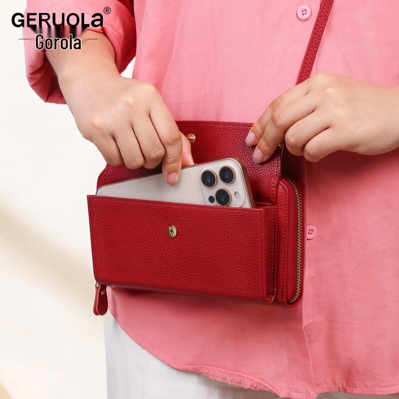 GERUOLA Women's Genuine Leather RFID Wallet & Crossbody
