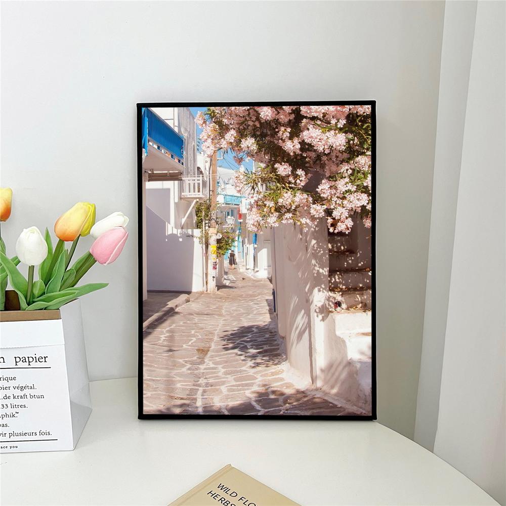 1pc Ibiza M-Mykonos T-Tulum Tuscany Athens Madrid Movie Sticky Self-adhesive Art Poster Waterproof Paper Sticker Wall Decor