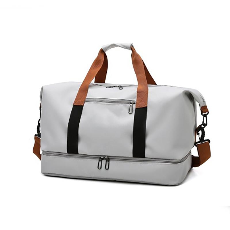 Large Capacity Travel Duffle Bag, Unisex Wet Dry Separation Gym Sports Bag, Outdoor Carry On Weekend Handbag