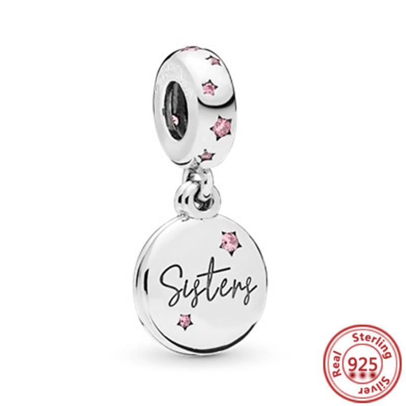 Passend für Original Pantaro Armband Damen DIY Zirkon Geschenk Neu Authentisch 925 Kupfer Herz Krone Eiffelturm Liebe Schlüssel Anhänger Perlen