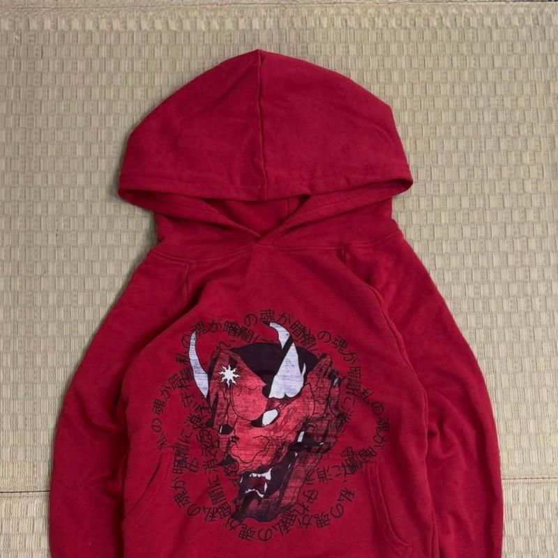 Y2K Graphic Print Loose Fit Long Sleeve Hoodie Streetwear Unisex