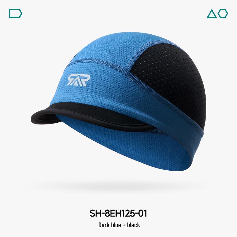 

Sun Protection Quick-Dry Breathable Cycling Cap - Short Brim Outdoor Sports Hat One size fits all (54-60cm head circumference) темно-синього кольору