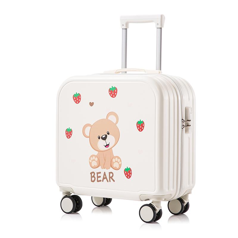 Child Luggage Girls Small Leather Suitcase Handbags Password Set Suitcases 2024 New Cute Cabin Trolley Case