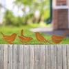 Rostiger Schmiedeeisen Vogel Gartenstecker