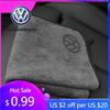 2026 Hot For Volkswagen VW For Volkswagen Rline Golf GTI Bora Passat Jetta Beetle Car Wash Microfiber Towel Auto Emblem Cleaning