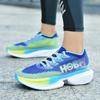 New breathable mesh sneakers fashionable men's platform running trendy shoes marathon jogging outdoor large size men's shoes