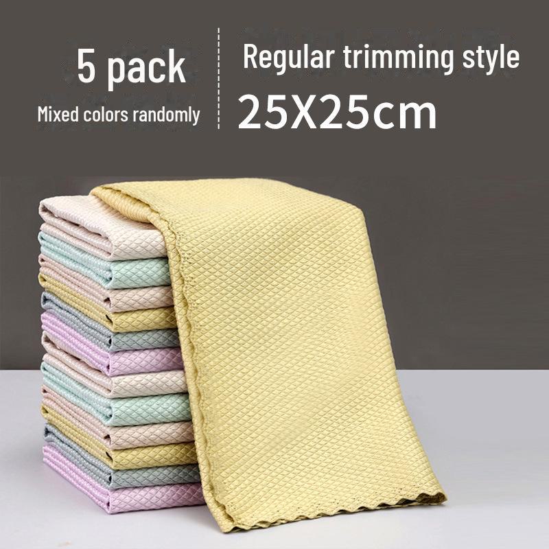 Verbessertes Verdicktes Fischschuppentuch: Saugfähige, fusselfreie Mikrofaser für streifenfreie Spiegelreinigung