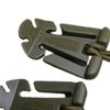 1 Pair Hanging Buckles Mini Dominator Clips Nylon Strap Webbing Elastic Cord for Hiking
