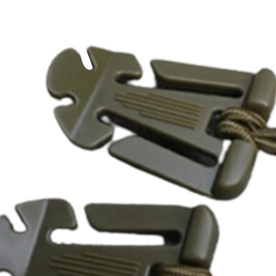 1 Pair Hanging Buckles Mini Dominator Clips Nylon Strap Webbing Elastic Cord for Hiking