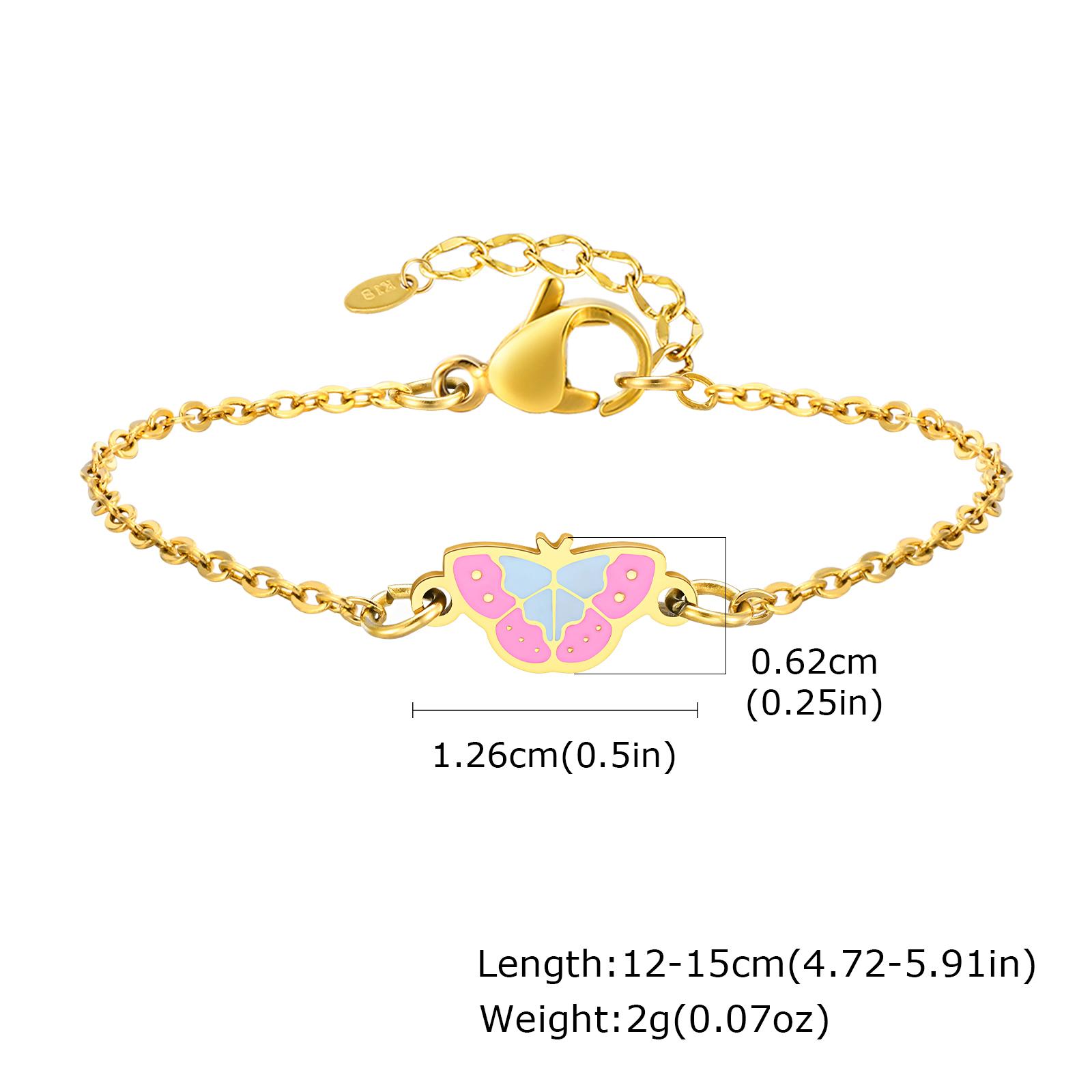 

Vnox Chains Necklaces For Baby Children Gold Plated Butterfly Pendent Stainless Steel Necklaces Jewelry Birthday Gift