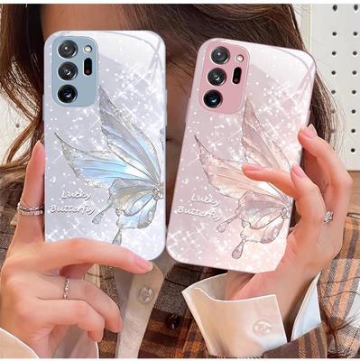 Samsung A04S Crystal Butterfly A13ins Wind 15 Gradient Note 40 All-inclusive Anti-fall Liquid Pro Phone Case.