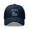 [Statement Baseball Cap] Cream Color Funny Print Polyester Adjustable Strap Outdoor Sports Dad Hat For Daily Wear