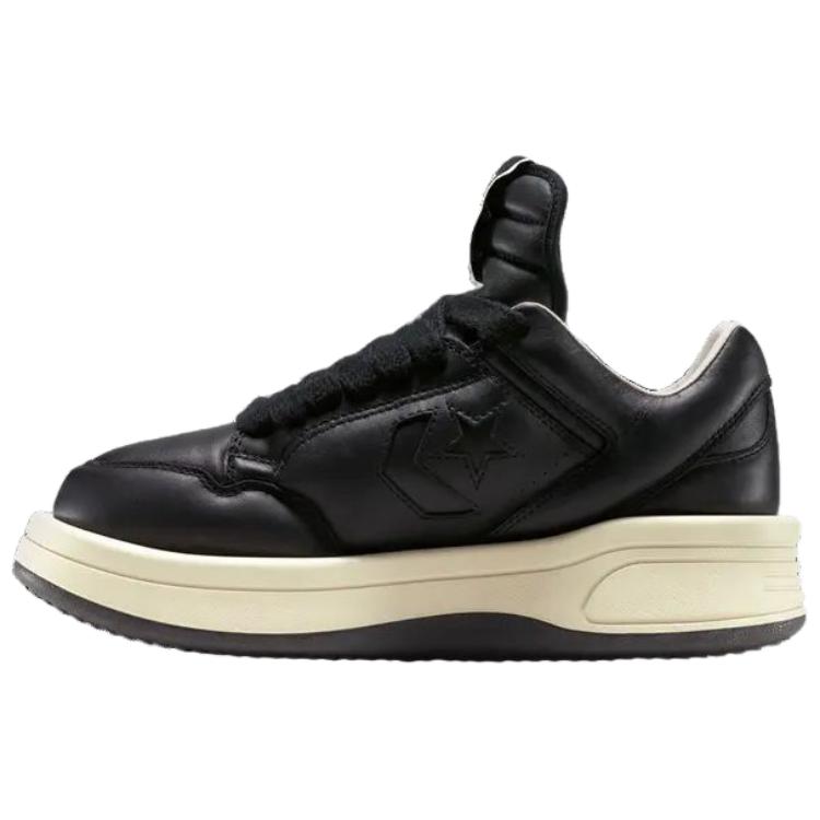 Converse Rick Owens X DRKSHDW TURBOWPN Low Black Cloud Cream Unisex Sneakers A12063C