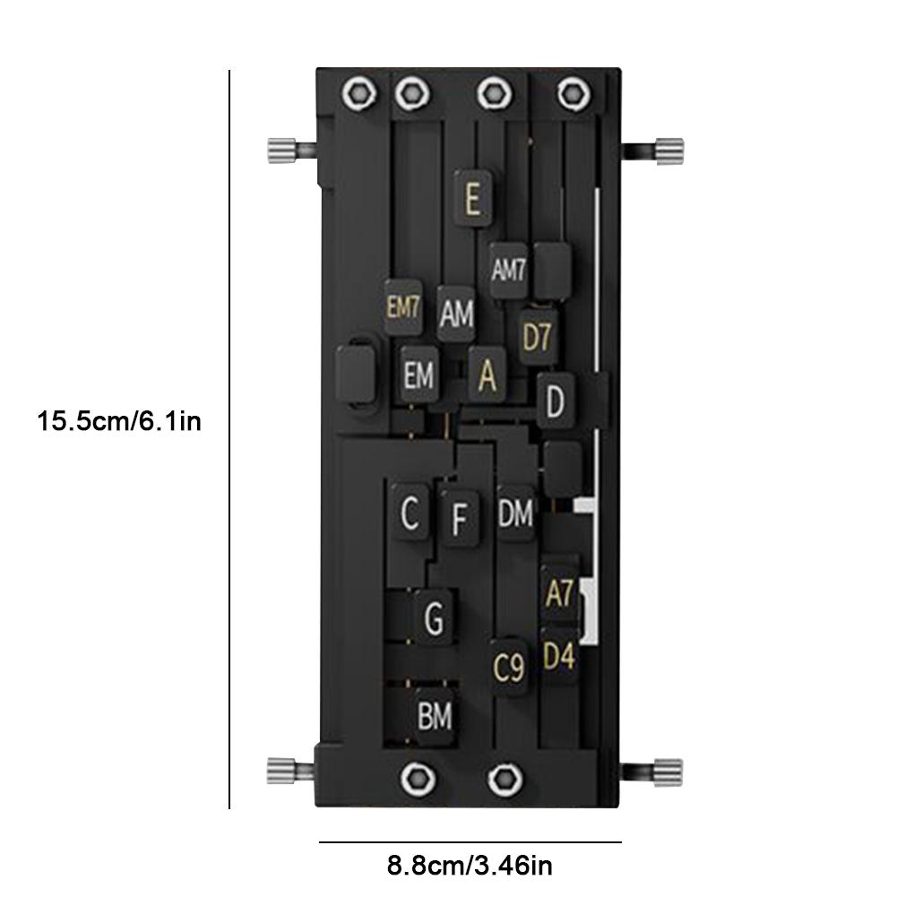 Naciskacz akordów gitarowych Pomocnik do akordów gitarowych Narzędzia do nauki gry na gitarze Trener akordów gitarowych Akcesoria gitarowe dla początkujących