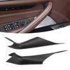 Pair Car Interior Inner Door Handle Cover Trim Left Right Side for 5 Series G30 2017 Upwards