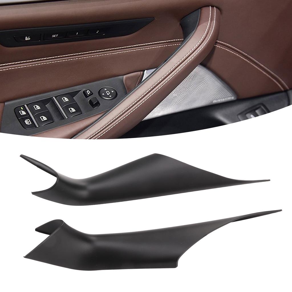 Pair Car Interior Inner Door Handle Cover Trim Left Right Side for 5 Series G30 2017 Upwards