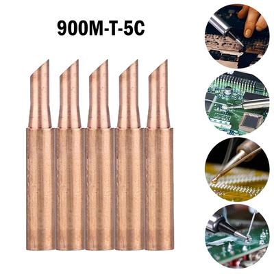 5piece Solder Tip 900M-T-5C Pure Cupper Soldering Iron Tip