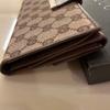 Used Beautiful condition, popular classic GUCCI GG canvas bi-fold long wallet