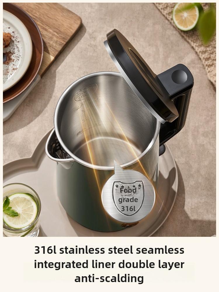 220V 2000ML Elektrischer Wasserkocher Haushalts Automatischer Wasserkocher, Konstante Temperatur & Edelstahl Innen