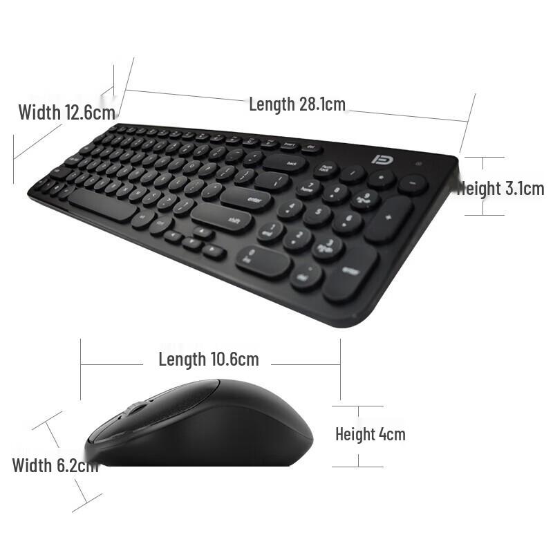 Fude IK6630 Wireless Keyboard and Mouse Combo