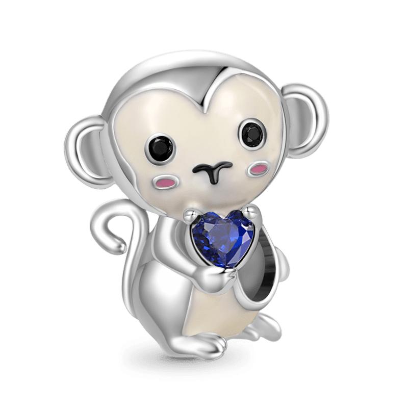 Newcopper Animals Series Monkey Owl Dog Cat Pet Beads Pendant Fit Bracelet Necklace Dangle Diy Fashion Jewelry For Women