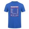 Rowing Nutrition Facts Funny Rower Crew Team Tshirt Sports Athlete Unisex T Shirts Da582