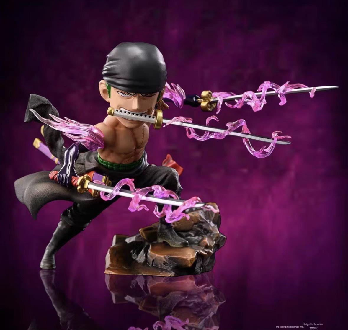 One Piece G5 Ashura Zoro Three-Sword Battle Form Anime Figure Ornament