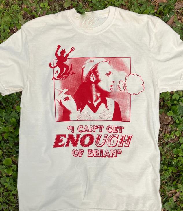 Брайан Ино Я не могу насытиться Брайаном Полноразмерная унисекс футболка S-5XL SS13 L