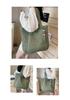 Versatile Solid Color Straw Beach Bag – Large Capacity Vacation Handbag