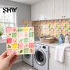 Self Adhesive Mosaic Wall Stickers Acrylic Tile Stickers, Peel and Stick Self-Adhesive Backsplash Tiles, HD Glossy Waterproof Kitchen Oil-Proof Decals