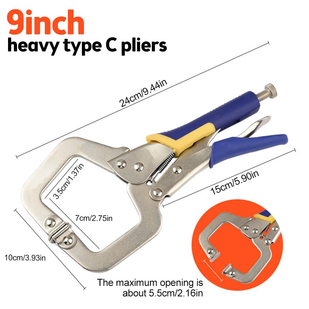 6/9/11/14/18-inch Multi-purpose C-clamp Heavy-duty clamping fixture Welding clamp