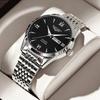 GUANQIN Men's Watches Business Fashion Stainless Steel Original Brand Quartz Wristwatch for Man Waterproof Luminous Date Week