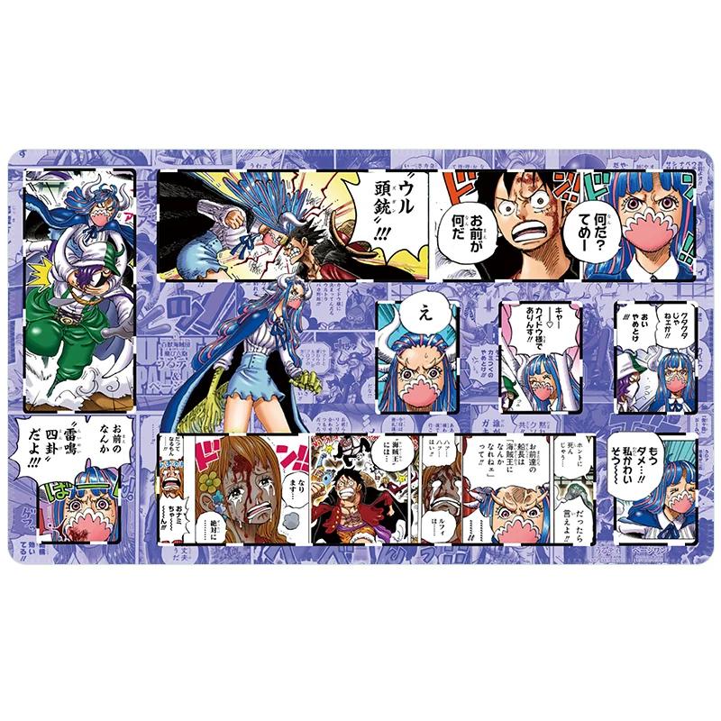 One Piece Yamato TCG Playmat with LifeCostDeck Zones for Card Game