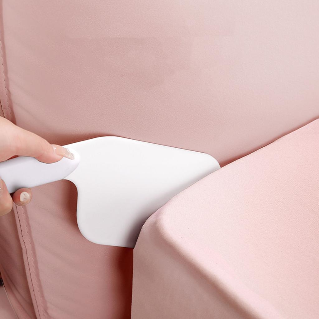 Bettlaken Einsteckwerkzeug Paddel Extra Lang Matratzenheber Bettlaken Wechselhelfer zum Bettenmachen Weiß