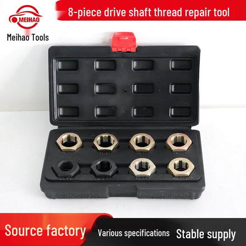 8-Piece Car Drive Shaft Screw & Thread Repair Tool Set
