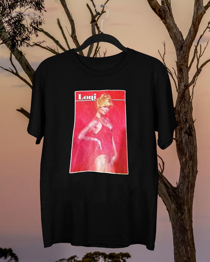 НОВЫЙ черный мужской/унисекс футболка Loni Anderson Размер S-5XL Хлопок XXXL