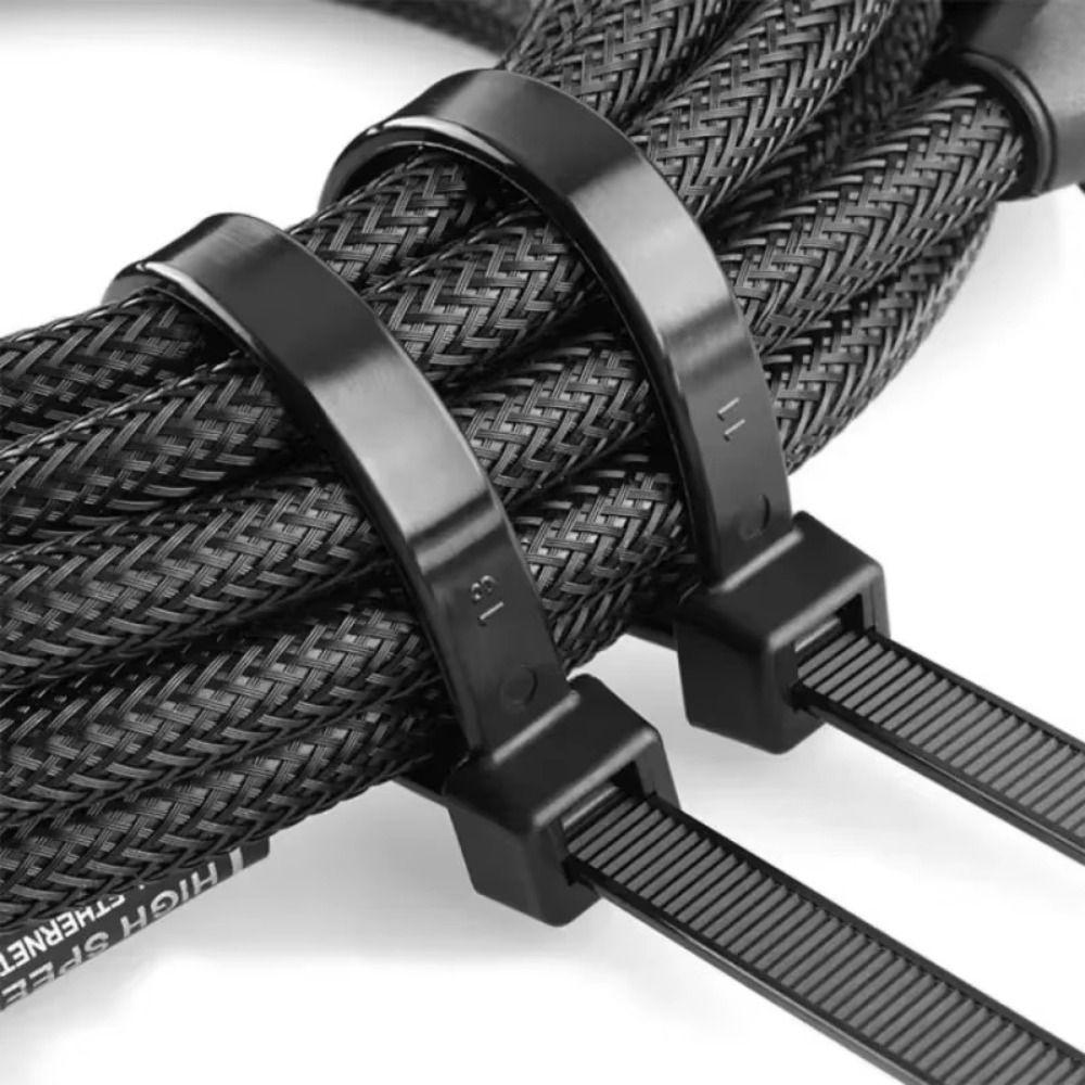 400Pcs Various Sizes Nylon Cable Ties Self-Locking Cord Ties Cable Zip Ties Cable Organization