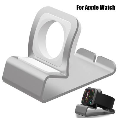 Alüminyum Silikon Braket Apple Watch Series SE 8 7 6 5 4 3 2 1 için Saat Şarj Yuvası İstasyon Tutucu Saat Şarj Standı Tutucu