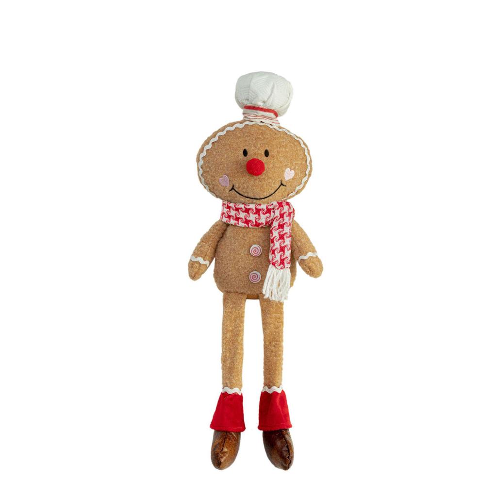 Christmas Gingerbread Man Hanging Ornament with Long Legs