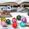 100 Pieces Polyhedral Dice Set with Black Pouch Polyhedral Dice Compatible with RPG MTG Table Games Multi Colored Assortment (20 Sided)